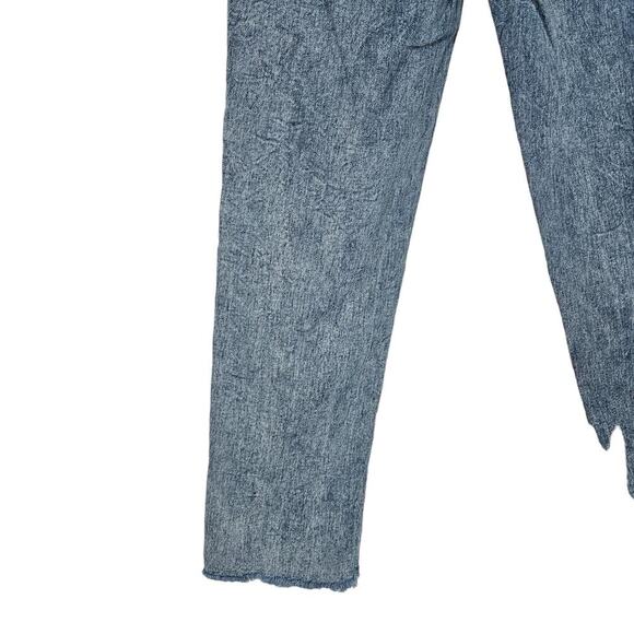 Noisy May Womens Jeans 29 High Rise Straight Leg Distressed Raw Hem Denim Chic - Picture 9 of 13